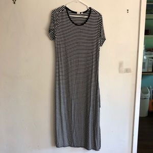 Black and White Striped Dress